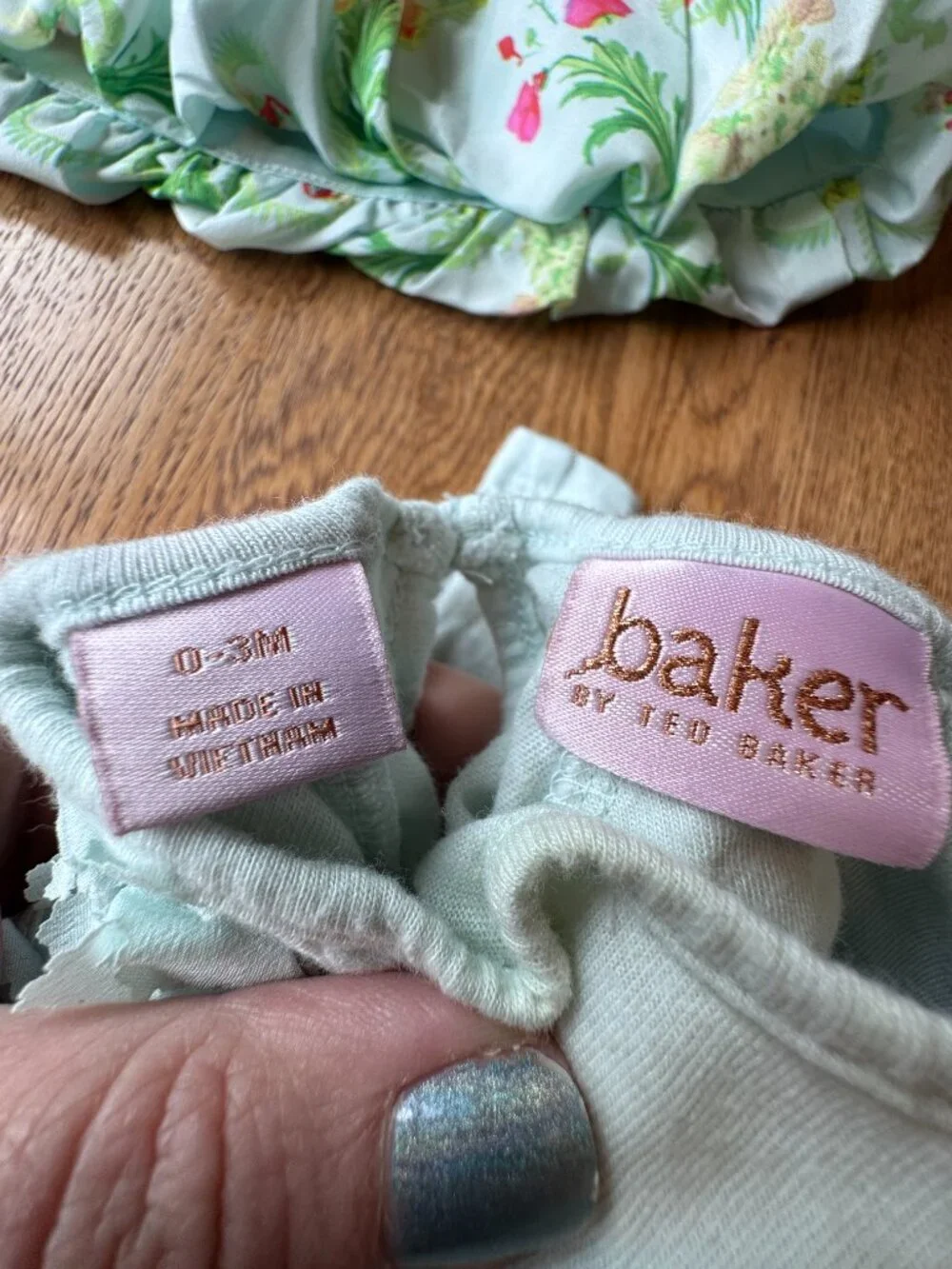 Baker by Ted Baker Infant Girls Outfit Floral Bubble Skirt Size 0-3 Months